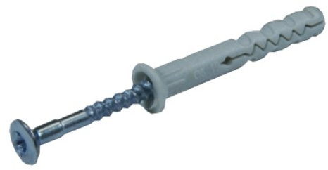 BauFIT – 1000 Schlagdübel 8x80 mm - Nageldübel mit verzinktem Senkkopf - Einschlagdübel bieten optimalen Halt bei Beton, Mauerziegeln und Naturstein - mit Polypropylendübel