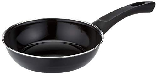 Riess, 0051-022, Gourmet Pfanne Ø 20cm, Classic, SCHWARZEMAILLE, Schwarz, Volumen (empf.): 1,0 Liter, Herstellung in Österreich, LBH: 39,4x21,2x6,8cm, 0,918kg, Emailliert