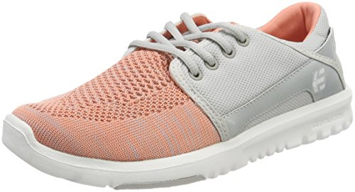 Etnies Women's Scout YB W's Skate Shoe, Grey/red, 6.5 Medium US