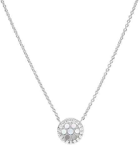 Fossil JFS00520040 Damen Collier Glitz Extension 925 Silber weiß Zirkonia 45 cm