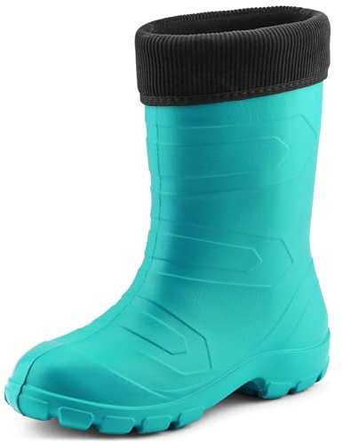 Ladeheid Damen Thermo Eva Gummistiefel federleicht LALMG879 (Türkis/Schwarz, 39 EU)