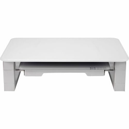Quartet Support de bureau et tableau effaçable à sec en verre: 5 in. x 10 in. (blanc)