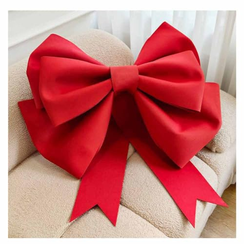 Yurosiay Riesen Schleifen DIY Super Groß Schleife Deko Groß Zierschleifen Hängende Riesenschleife Hochzeit Autoschleifen Weihnachtsschleifen Riesen Dekoschleife für Party Haus Rot 75cm