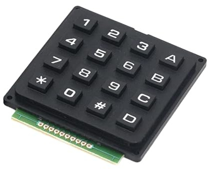 predolo Módulo de Teclado de Matriz Placa MCU Conmutador de Matriz de Matriz (para Teclado de), 16 Llaves 4x4