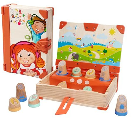 Eichhorn - LiLUMi - Dein interaktives Hörbuch, 108 Geschichten, Geschichtenverlauf selbst bestimmen, ohne Internet/Download, aus Holz, mit Akku, ab 3 Jahren