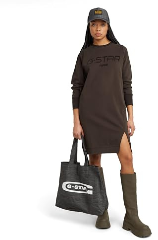 G-Star Femme Flock print sweat dress , brun (chocolate plum D25038-D589-G692), M