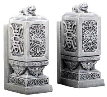 GLigeT Vintage-Regal, Buchstützen, Schreibtisch, Heimdekoration, Ornamente, Buchständer, Buchaktenaufbewahrung, Hotel-Vintage-Bücherregal