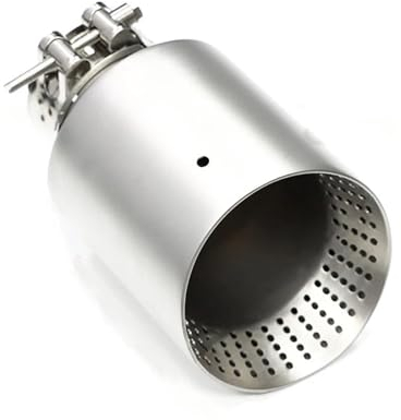Für GTI Für Golf 7 Für MK7 Auspuffspitze 1 Stücke Auto Schalldämpfer Spitze Auspuffspitze System Rohr 57mm 60mm Einlassdüse Universal Auspuffspitzen Auspufftopf (Color : ID60MMOD101MM)