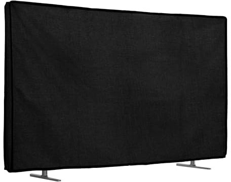 kwmobile Custodia Protettiva TV Compatibile con 85 TV - Copri Televisore da Esterno - Copertura Antipolvere TV nero