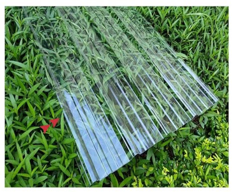 1,5 mm dicke Tageslichtpaneele aus glasfaserverstärktem Kunststoff (GFK), transparente Gewächshausdachplatten, gewellte Dachplatten, Dachverkleidungsplatten,zuschneidbar(10pcs,0.9*0.9m/35*35in)