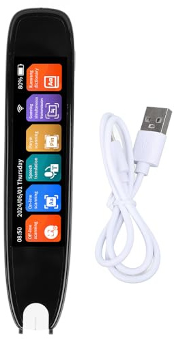 CHEOTIME Reader Pen Scanner, Translator Pen Reading Pen for Dyslexia Text to Speech Device OCR Digital Pen Reader Translation Pen Scanner for Students Adults