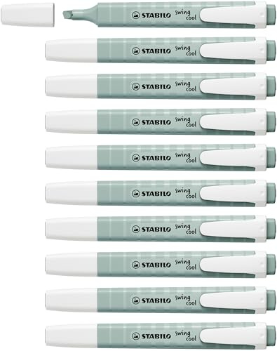 STABILO - Textmarker - swing cool NatureCOLORS | 10er Pack, grünerde