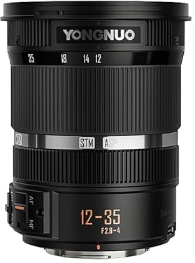 YONGNUO 12-35mm F2.8-4 Standard Zoom Lens, Internal Zoom Design, 24-70mm Equivalent Focal Length, Large F2.8 Aperture