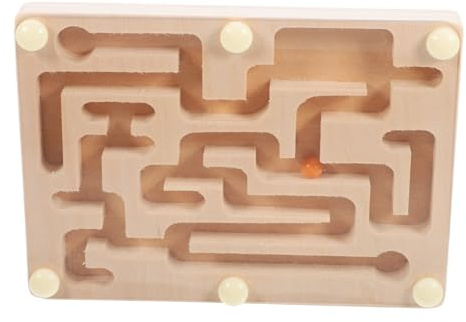 MAJORMENCH Handheld Balance Maze Board Toy for Children, Early Educational Puzzle Bead Maze for Boys and Girls, Wooden Balance Training Game for and Motor Skill Development