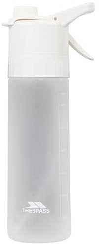 Trespass 680ml Water Bottle Mist - BPA Free, 680ml Capacity, Flip Lid, Dishwasher Safe, Wrist Strap, Sports Bottle with Spray Function, Leakproof Seal
