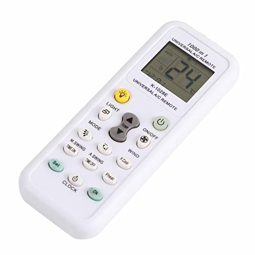 Cocoarm K-1028E Universal Air Conditioner Fernbedienung, Ergonomisches Design, LCD-Display, Timerfunktion, Kompatibel mit den Meisten Marken für Komfortable Zuhausekühlung