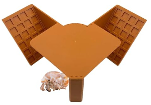 Cueva Hábitat Cangrejos Ermitaños | Decoración Terrario Escondite para Reptiles,Accesorios Terrario para Escalada de Cangrejos Ermitaños,para Jugar, Alimentar, Relajarse Y Dormir Mascotas