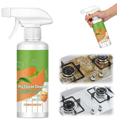 Kitchen Cleaner, 2026 New Kitchen Appliance Cleaner, Electrolyzed Ion Cleaning Spray, Multi Purpose Heavy OilCleaner Stain, Kitchen Degreaser Spray for Fat Oil Hob & Extractor Cleaning (1, 300ML)