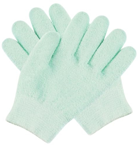 Pflege Gel Handschuhe 1 Paar aus Garn und Spandex für Erwachsene | Feuchtigkeitsbindend und Schnell Einziehend, Langanhaltender Schutz, Khakifarben, Tragbar im Alltag