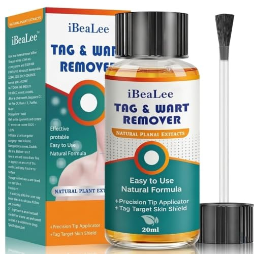 Jendfert Wart Remover Liquid - 12% Salicylic Acid - Fast Acting Wart Freeze Off for Plantar Wart, Genital Wart, Common Wart, Flat Wart, Corn, Callus on Toenails and Fingernails - 20ml