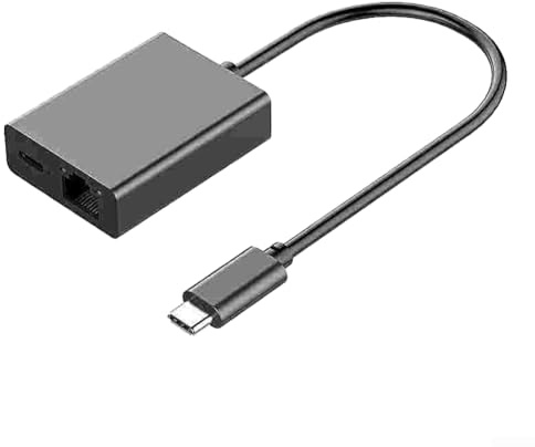 USB-C auf R45 Adapter, 1000 Mbps USB C Ethernet Adapter für Fire TV Plug-and-Play, schnell und zuverlässig