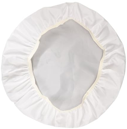 DOITOOL Diffusore per Paralume Rotondo in Peva Bianco per Lampade da Tavolo e Scrivania, Accessorio Versatile per Setup di Illuminazione, Protezione Antipolvere per Lampade da 12-18cm