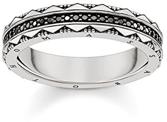 THOMAS SABO Ring Hieroglyphen-Ornamentik 925er Sterlingsilber, Geschwärzt
