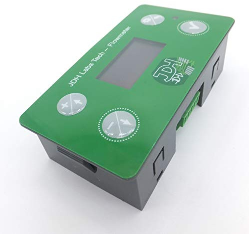 Durchflussmesser Literzähler Zähler mit programmierbarem Alarm + Rücksetzeingang + Überwachungsanschluss (Kein Sensor enthalten)
