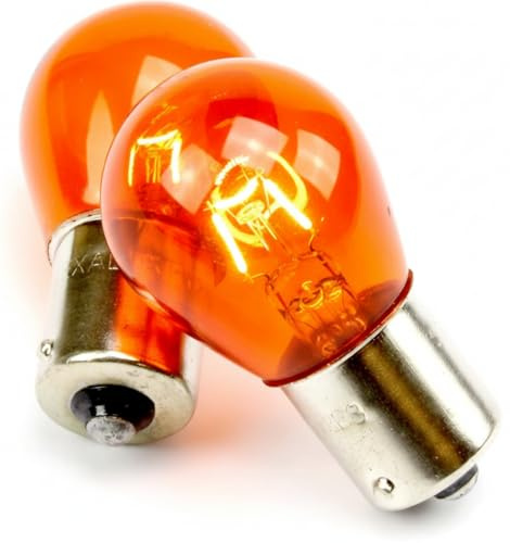 10x Stück PY21W BAU15S 12V AMBER YELLOW Glühlampe Blinker Autolampen Zugelassen (PY21W)