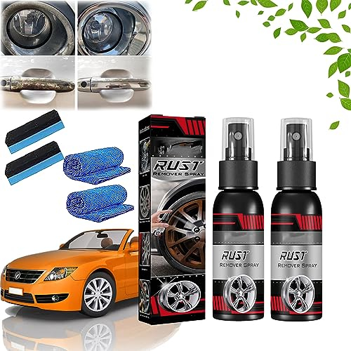 HOPASRISEE Multistarker Kfz-Rostentferner, multifunktionaler Metall-Rostentferner, Auto-Rostentferner, Eisenpulver-Entferner, Rostschutzspray für Metall (30ML-2PC)