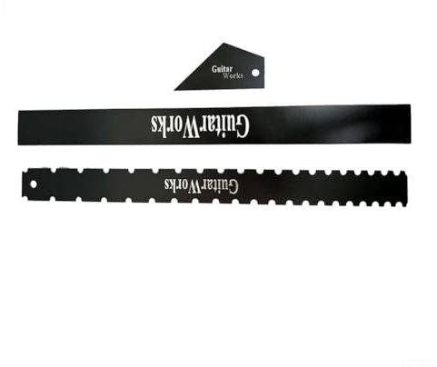 Gitarrenbauer-Werkzeuge für Gitarrenhals mit gerader Kante, Nivellierbalken, Lineal-Set, 3 Stück