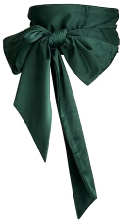 Inzegao Breiter Damengürtel aus Samt für Kleid, lange Wickeltasche, Taillenband, Schärpe, Gürtel für Hochzeit, Braut, Party