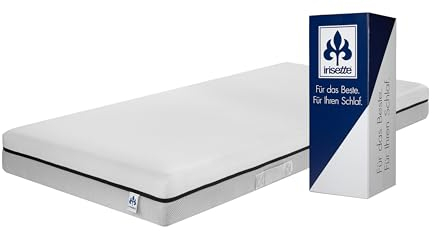 Irisette Smart 2 in 1 Duo 7-Zonen Tonnentaschenfederkernmatratze, Duo Härtegrad 3 und 4 - einfach wenden, 90 x 200 cm, Öko-Tex Zertifiziert, produziert nach deutschem Qualitätsstandard