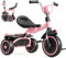 KORIMEFA Kinderdreirad, Klappbares Kleinkind-Dreirad mit Reflektor, Verstellbarer Sitz für Jungen und Mädchen ab 1 Jahr Baby Dreirad (Rosa)
