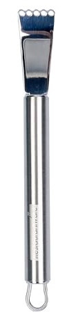 Restaurantware Stainless Steel Citrus Zester - German Standard Lemon Zester Bar Tool with Precision Blades, Dishwasher Safe - Fruit Zesting Peeler Tool for Cooking, Baking, Cocktails