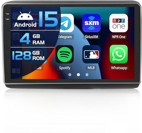 Inefala 4+128G Radio para Fiat Ducato/Citroën Jumper/Peugeot Boxer 2011-2022 Android 15 con 9'' In-Cell Pantalla con Wireless Carplay y Android Auto Mirror Link Radio FM/RDS GPS WiFi Bluetooth SWC
