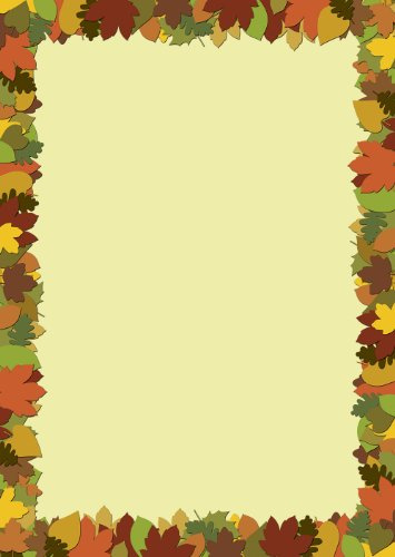Briefpapier Motivpapier Herbst - bunte Herbstblätter 100 Blatt DIN A4 90 g/m² 5243