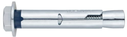 INDEX Fixing Systems CH-TO - Pack de 100 anclajes antigiro para cargas altas (recubrimiento cincado, tornillo hexagonal 6,8 mm, M8 x 60 mm, diámetro de 10 mm) | ACHT10C, Perfecto para realizar fijaciones estructurales en hormigón no fisurado, Tornillo hexagonal.
