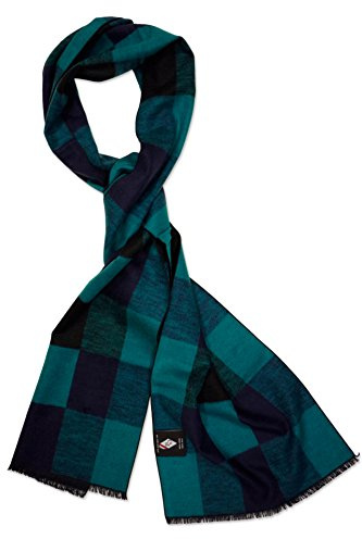 Posh Gear Damen Seiden Schal Rettangolo, türkis aus 100% Seide