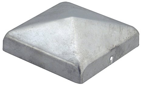 Gartenwelt Riegelsberger Pfostenkappe 121x121 mm Stahl feuerverzinkt | Abdeckkappe in Pyramidenform für 120x120 mm Kantholzpfosten | 10 Stück inkl. Schrauben | Schützt vor Regen und Feuchtigkeit
