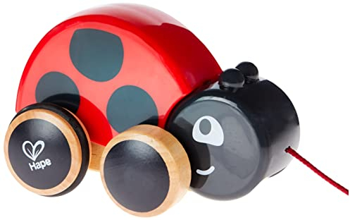 Hape Nachziehkäfer Marie aus Holz, Ziehspielzeug für Kinder ab 12 Monaten