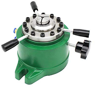 NEWTRY Morsetto per mandrino pneumatico verticale per sedile strumento tornio mandrino e morsetto modello (20 #, con indicizzazione)