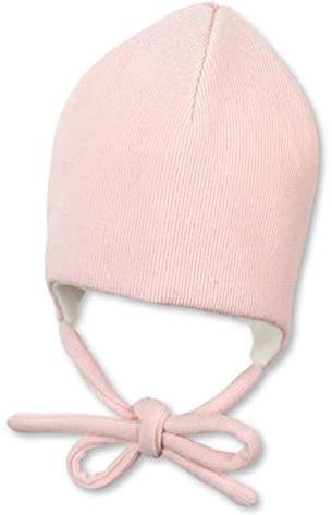 Sterntaler Baby - Mädchen Mütze Baby Beanie Mütze Rippenoptik, Rosa, 37