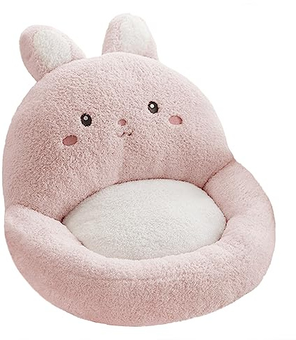 Cute Cartoon Gaming Chair Cushion Soft Cozy Back Support Chair Cushion Armchair Seat Cushion Comfortable Plush Seat Pad for Office Home Dormitory Relieves Back Coccyx Sciatica and Tailbone Pain Relief