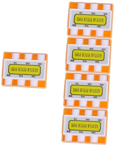 Toyvian 5stücke Gitarre Stimmgerät Pitch Pipe Präziser Und Tragbarer Tuner Für Akustische Und Elektrische Gitarren Für Musiker Und Outdoor-einsätze Langlebig Und Benutzerfreundlich