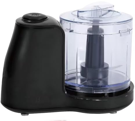 A2ZWORLD Tritatutto Elettrico 100W Ciotola da 500mL, Tritatutto da Cucina per Carne Cipolle Frutta Verdura, Lama in Acciaio Inox