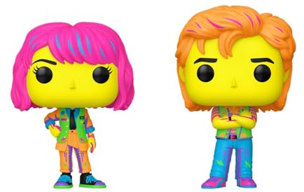 Funko POP TV: Stranger Things Robin & Steve Black Light Vinyl Figures - 2pk 2024 Target Con Excluisve