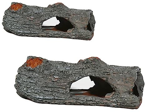 Kisangel 2stücke Aquarien Dekoration Realistische Resin Baumstamm Ornamente Für Fischbehälter Für Aquarienlandschaft Sicher Für Süß Und Salzwasser Hochwertige Verarbeitung Und
