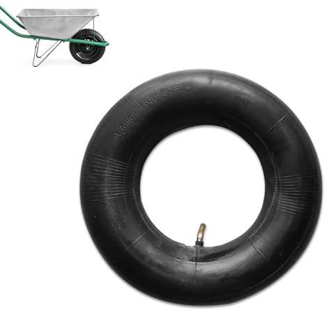 mizikuu Schlauch für Schubkarrenrad, Schubkarrenschlauch 4.00/3.50-6 Schubkarren Reifenschlauch mit Ventil Luftschlauch Kleinreifen für Schubkarren, Traktoren, Dollies, Gartenkarren