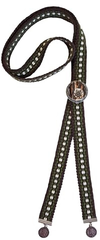 Moschen-Bayern Herren Trachtenband Trachtenbinder Trachtenkrawatte Krawatte Schieber Binderl Kragenschmuck Trachtenhemd Schwarz Braun Blau Rot Grün Silber